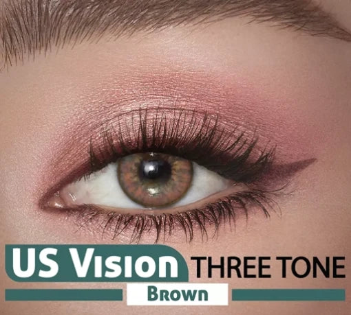 Brown Three Tone – US Vision Lense