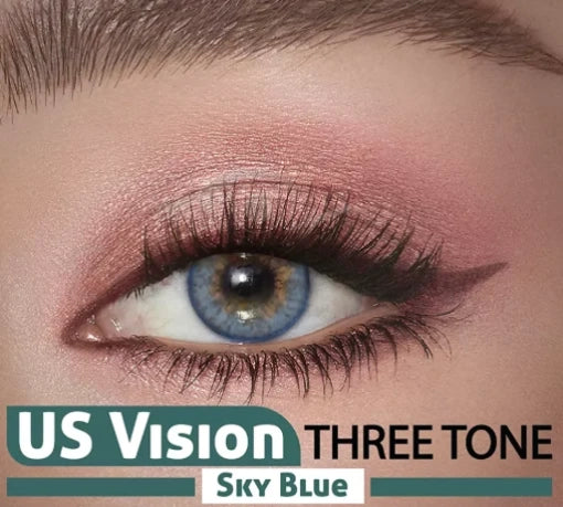Sky Blue Three Tone – US Vision Lense