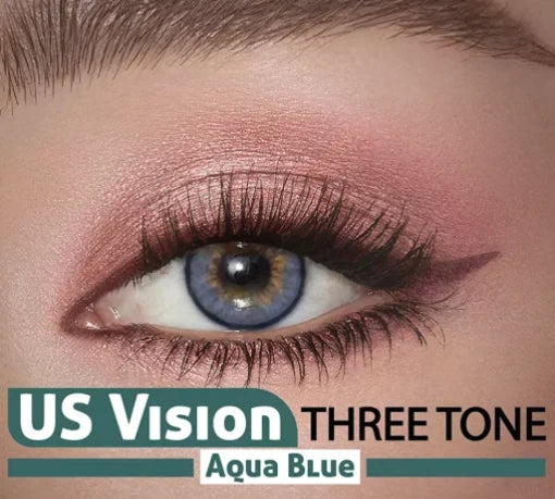 Aqua Blue Three Tone – US Vision Lense